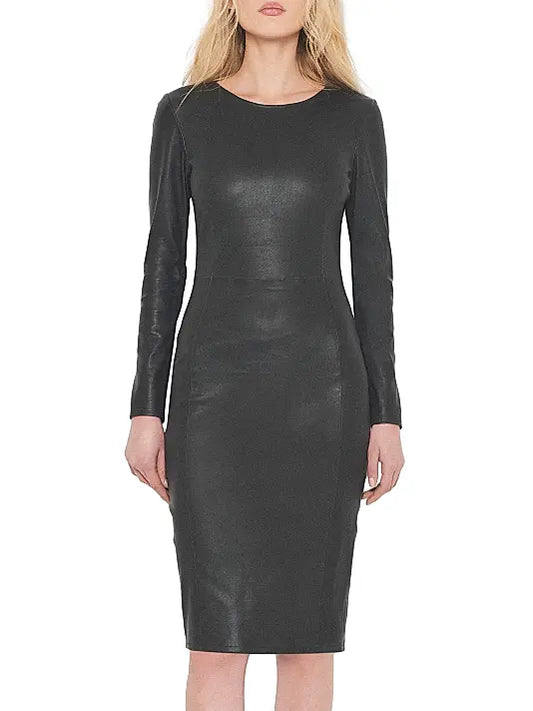 Mrs. Smith Stretch Leather Dress