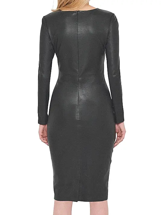 Mrs. Smith Stretch Leather Dress