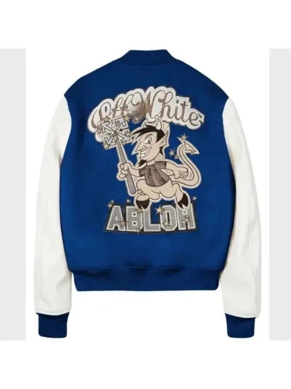 AC Milan Blue & White Varsity Jacket