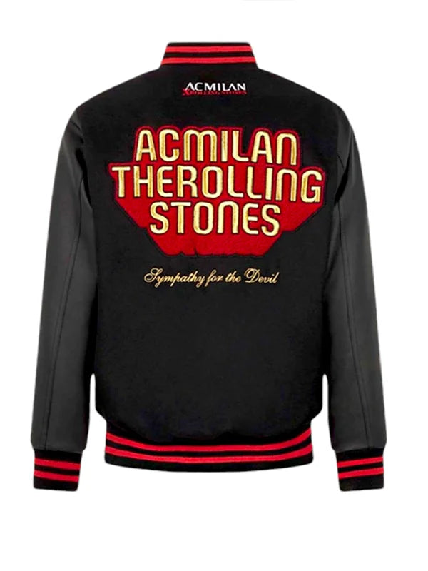 AC Milan X Rolling Stones Varsity Jacket