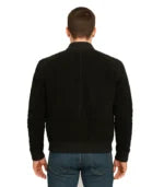 Adamsville Men’s Black Suede Bomber Jacket