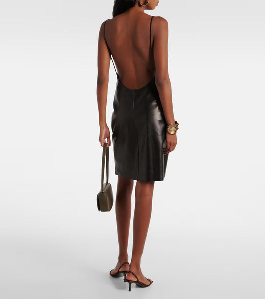 Black Leather Saint Laurent