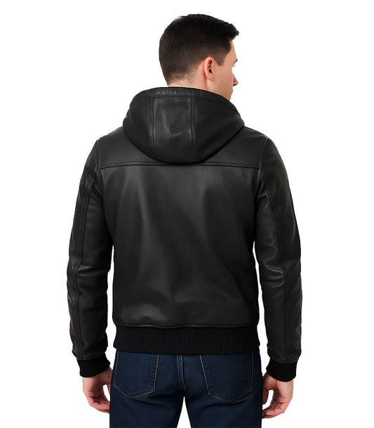 Black bomber jacket