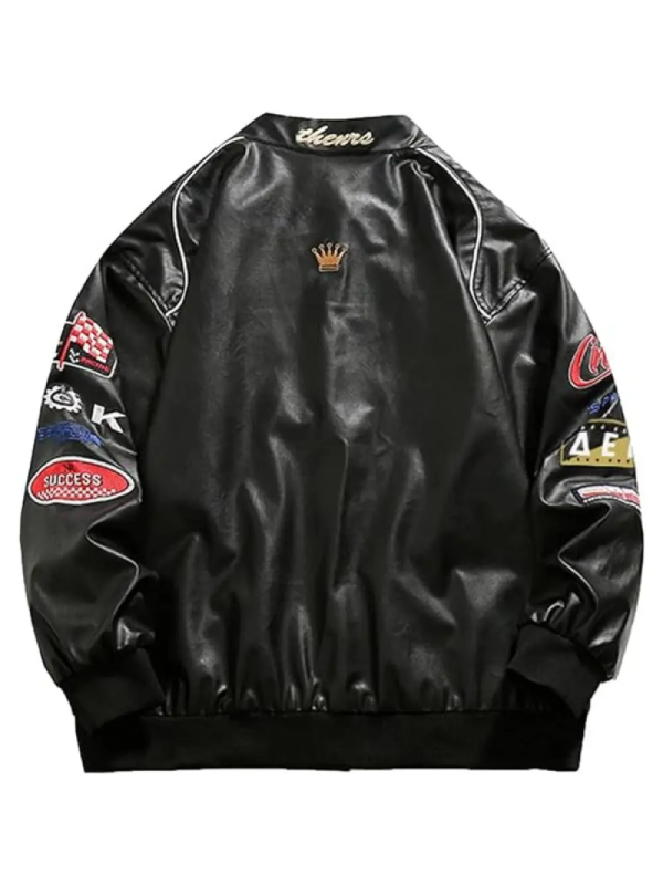 Champs Racing Style Leather Jacket