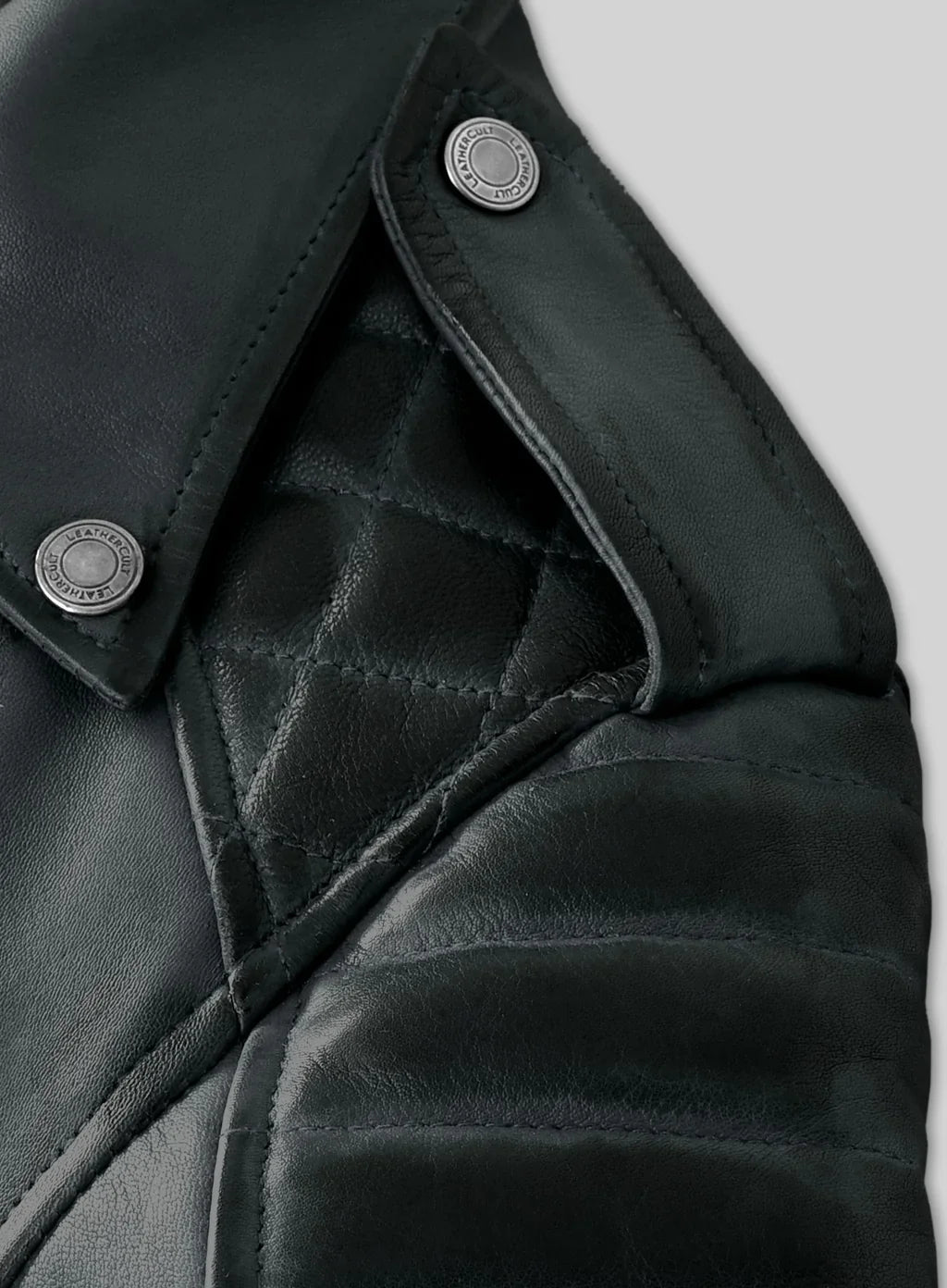 Charlotte Burnt Charcoal Leather Jacket