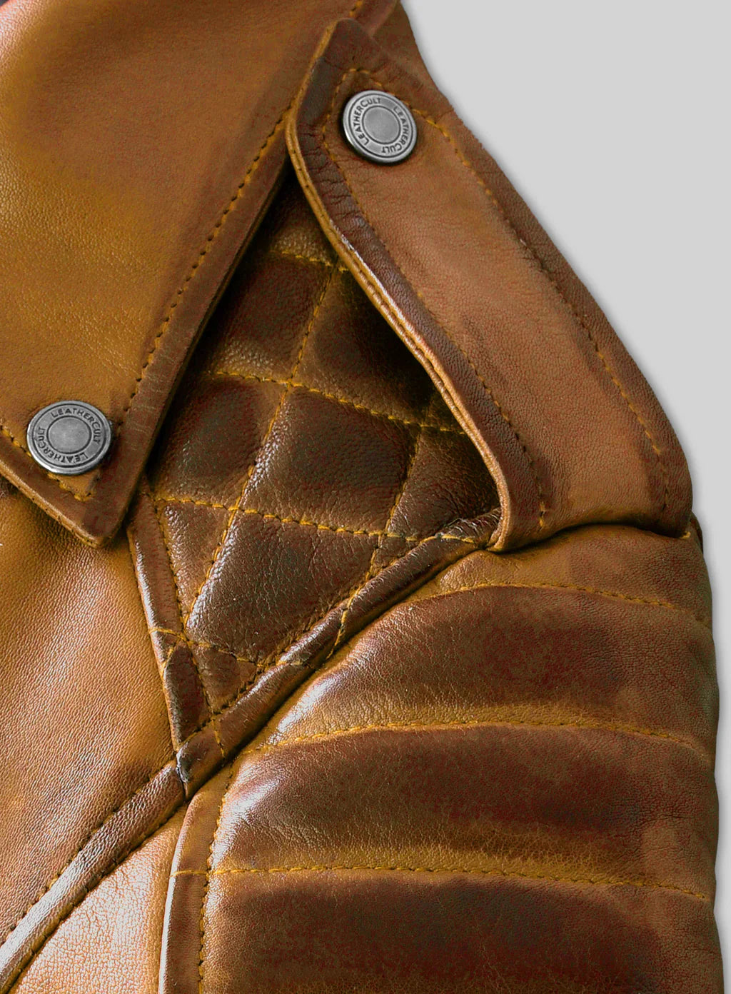 Charlotte Burnt Mustard Leather Jacket