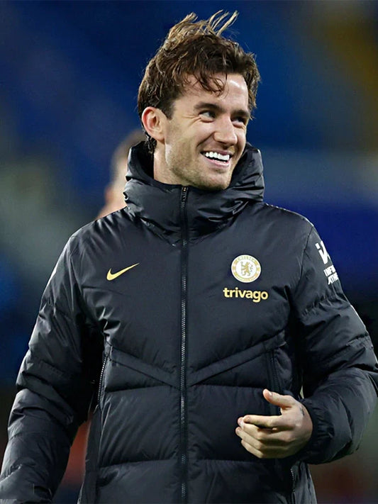 Chelsea Black Puffer Long Jacket