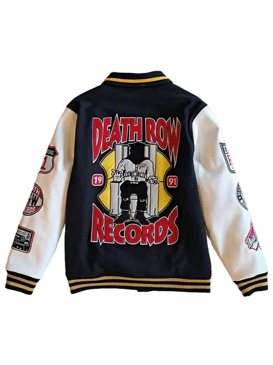 Death Row Records Patched Bomber Jacket