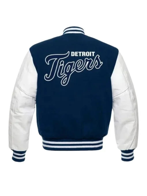 Detroit Tigers MLB Letterman Blue & White Jacket