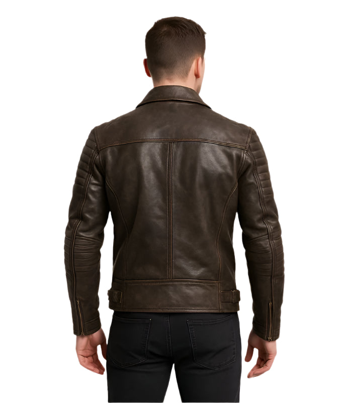 Distressed brown jacket