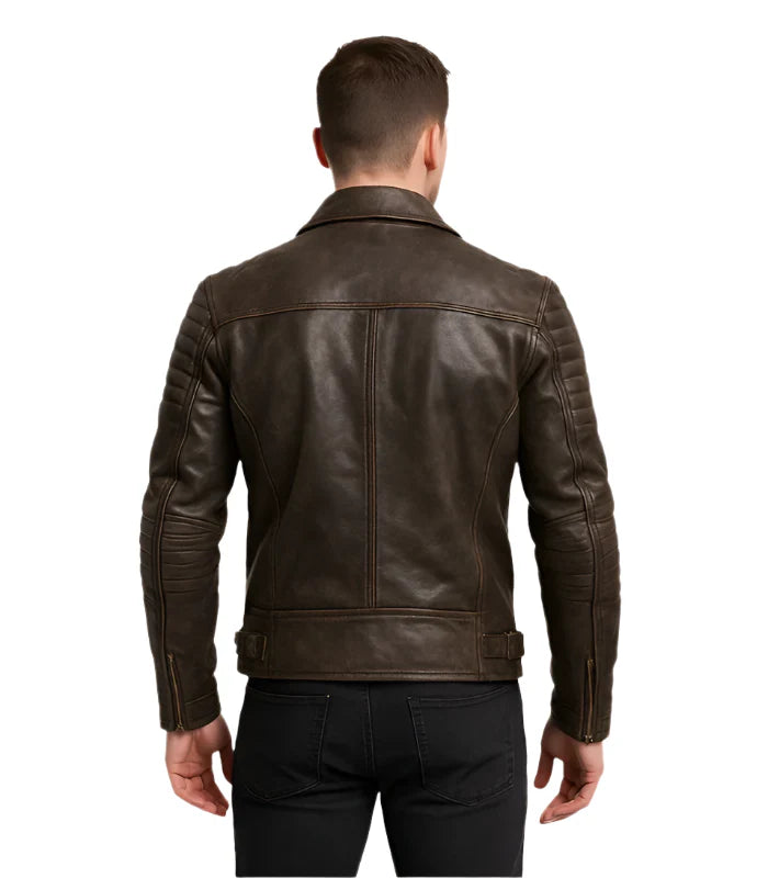 Distressed brown jacket