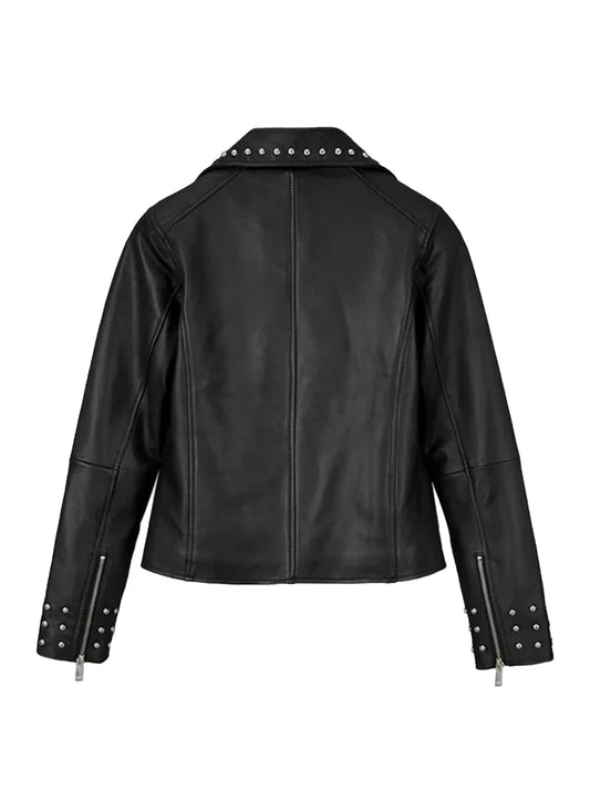 Eva Studded Leather Jacket