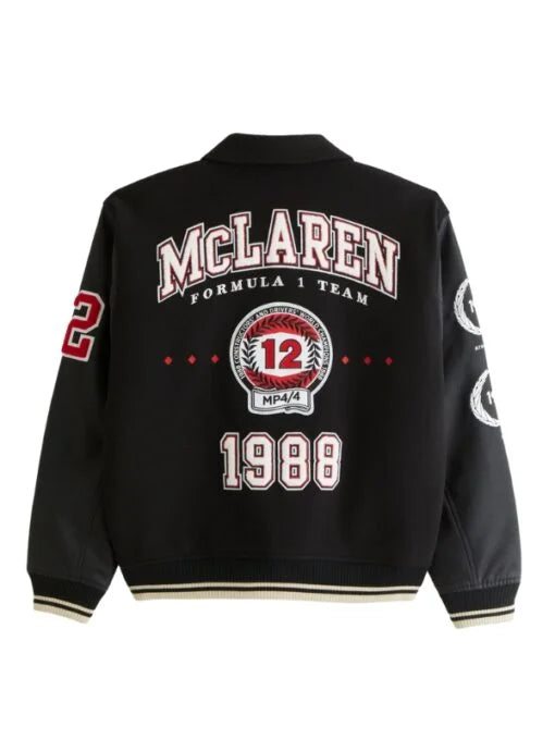 F1 Mclaren Black Bomber Jacket 2