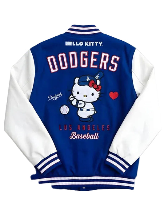 Hello Kitty Los Angeles Dodgers Varsity Jacket