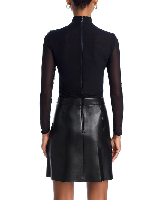 MJ Chara Leather Mini Dress