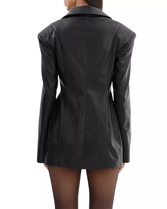 MJ Women's Black Blazer Dress