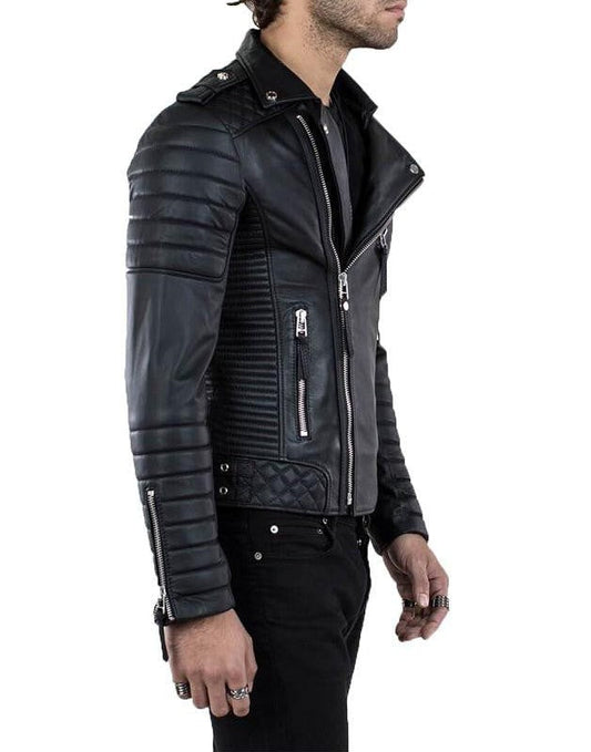 Embrace Urban Edge Leather Moto Jacket