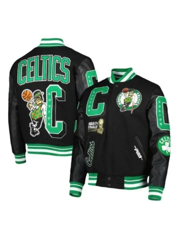 Pro Standard Black Boston Celtics Retro Jacket