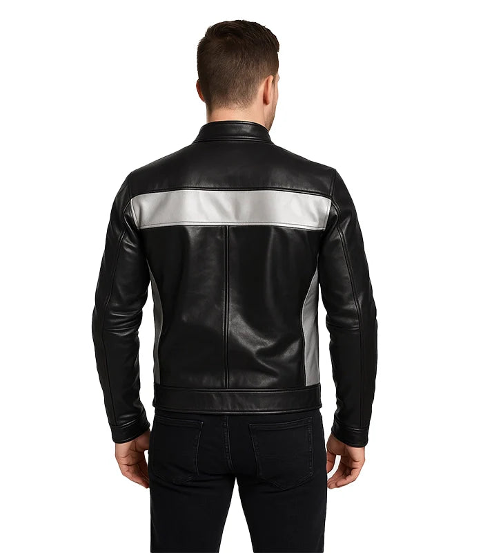 black biker jacket