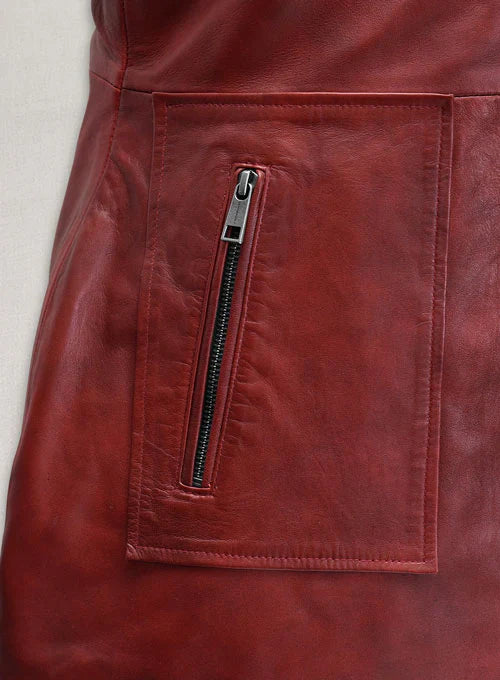 Renee Leather Shirt Dress