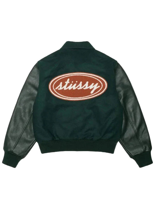 Stussy Script Oval Varsity Jacket