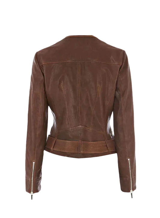 Tweed Leather Combo Jacket