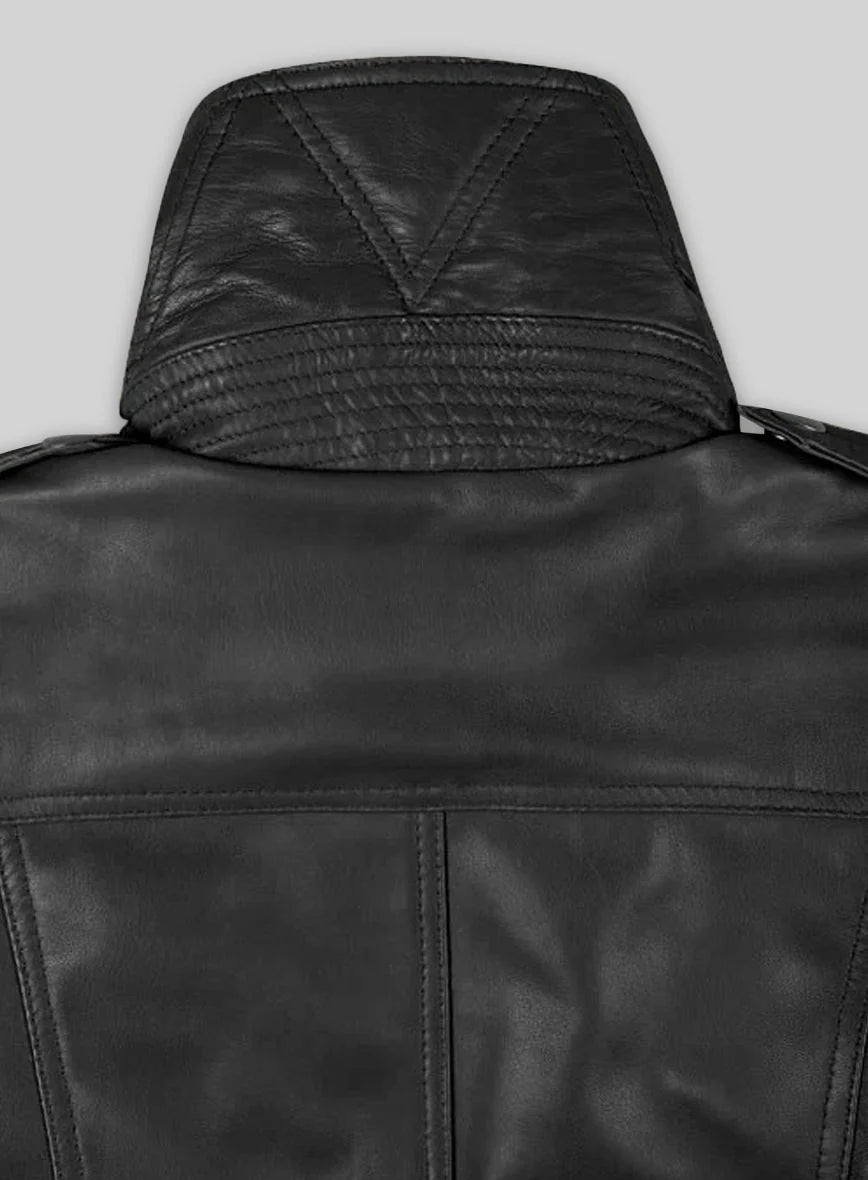 Women's Black Biker Leather Jacket