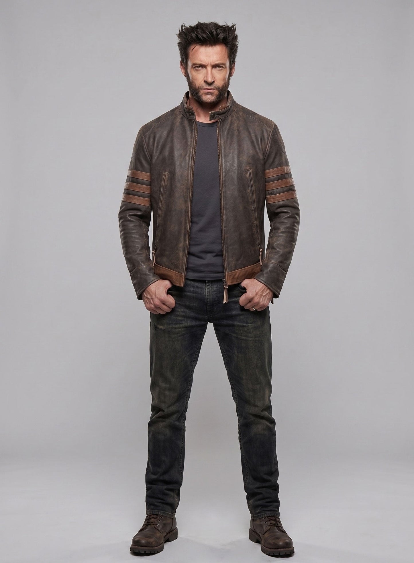X - Men Wolverine Leather Jacket