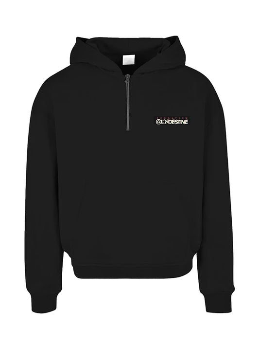 Clandestine Masked Custom Hoodie Black Stealth Street Style Pullover