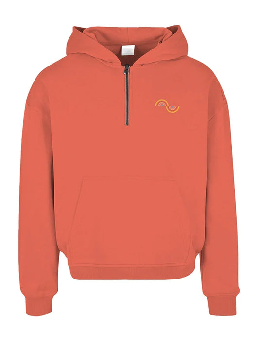 Keep Moving Forward Custom Hoodie Orange Retro Motivational Pullover