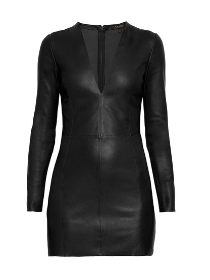 Demeter Stretch Leather Dress