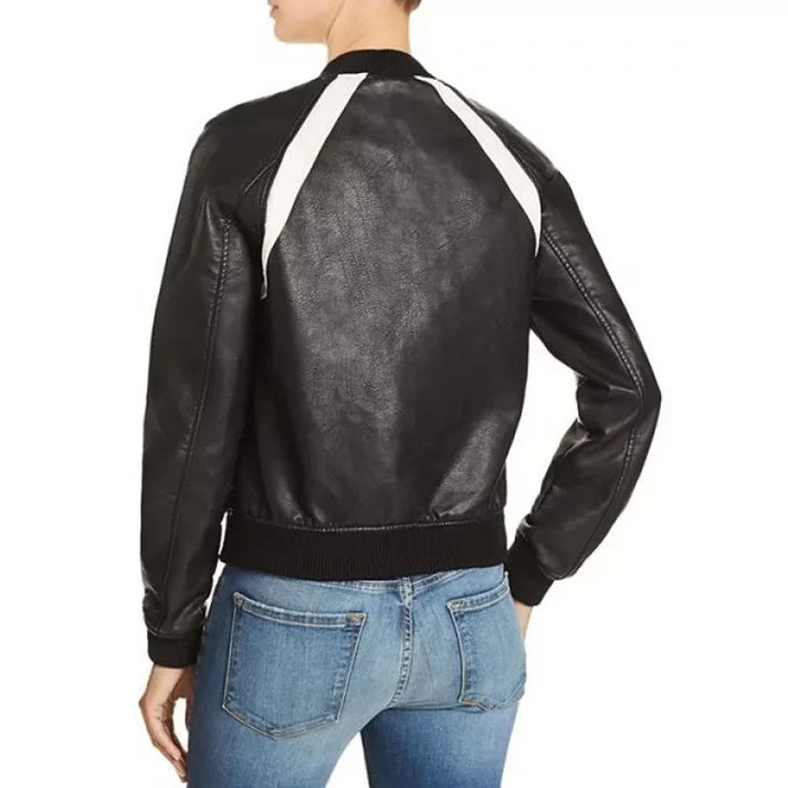 black bomber jacket