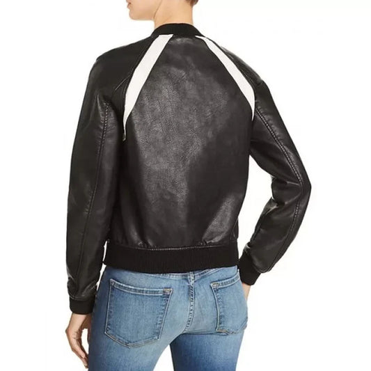 black bomber jacket