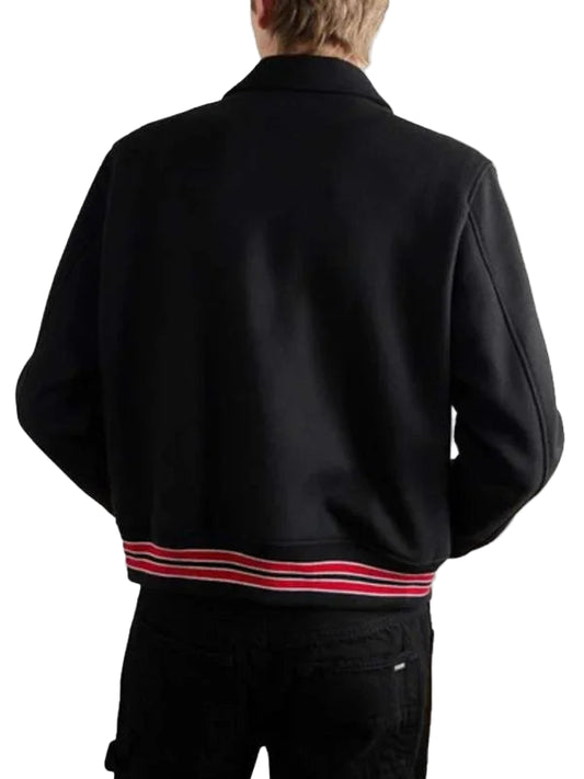 AMIRI Bones Twill Varsity Jacket