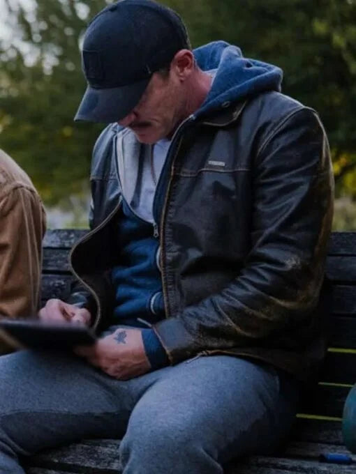Adam 5lbs Of Pressure 2024 Luke Evans Leather Jacket