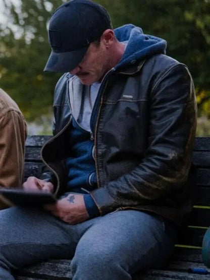 Adam 5lbs Of Pressure 2024 Luke Evans Leather Jacket
