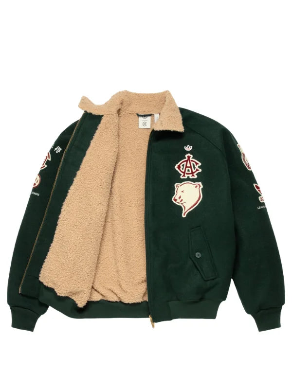 Adidas Edison Chen Warmup Green Varsity Jacket