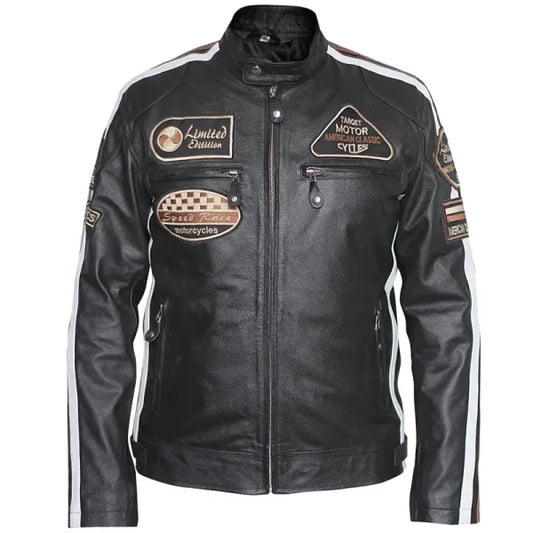 American Classic Urban Motors Black Leather Jacket