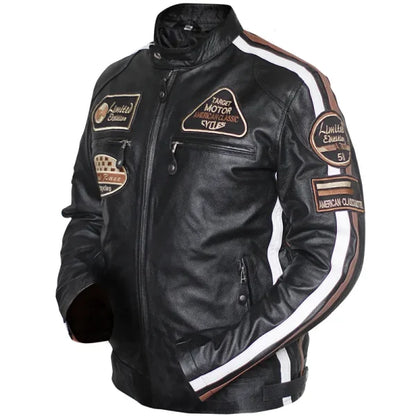 American Classic Urban Motors Black Leather Jacket