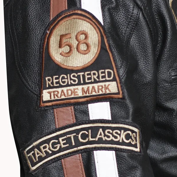 American Classic Urban Motors Black Leather Jacket
