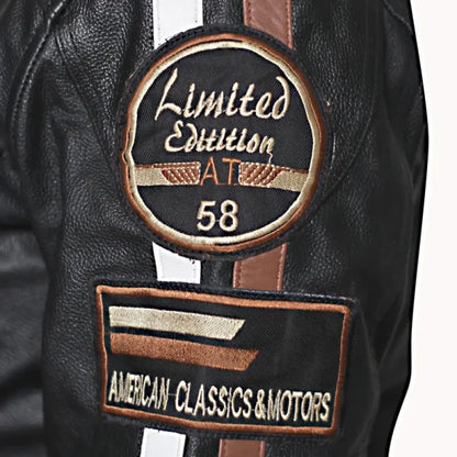 American Classic Urban Motors Black Leather Jacket