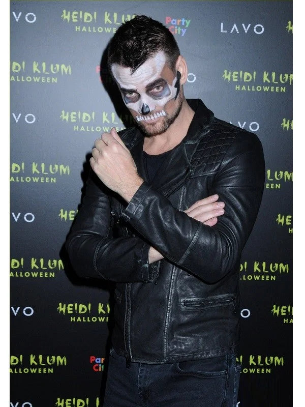 American Singer Adam Lambert Halloween Black Leather Jacket