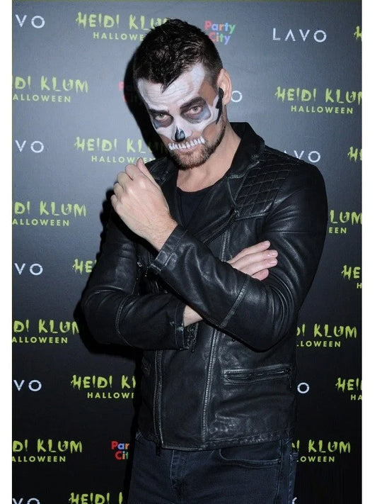 American Singer Adam Lambert Halloween Black Leather Jacket