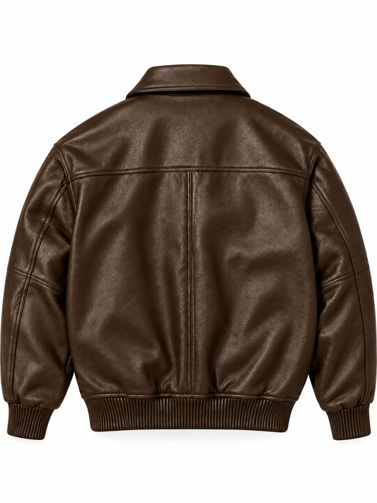 Axezee Dreams Brown Varsity Jacket
