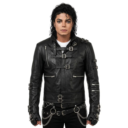 Bad Michael Jackson Black Leather Jacket