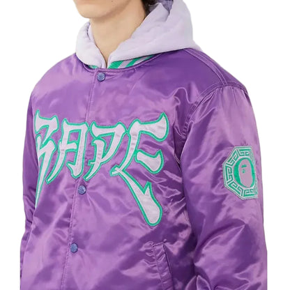 Bape X A Bathing Ape Purple Jacket