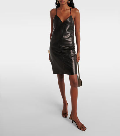 Black Leather Saint Laurent