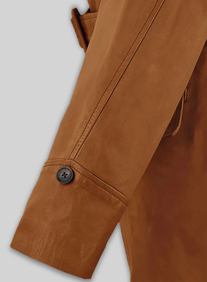 Brad Pitt Legends of the Fall Leather Trench Coat