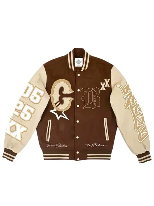 Chris MT Brown Varsity Jacket