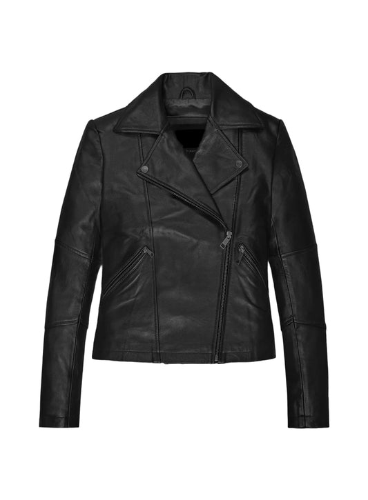 Classic Black Women Biker Jacket